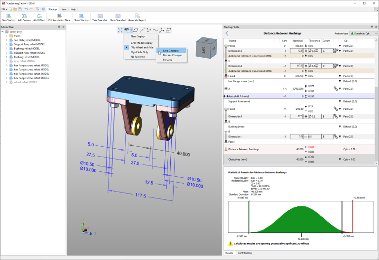 EZtol v2.4 by Sigmetrix Now Supports Exports EZtol data to CETOL 6σ